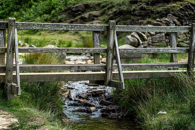 A path winding through Peak District moorland.